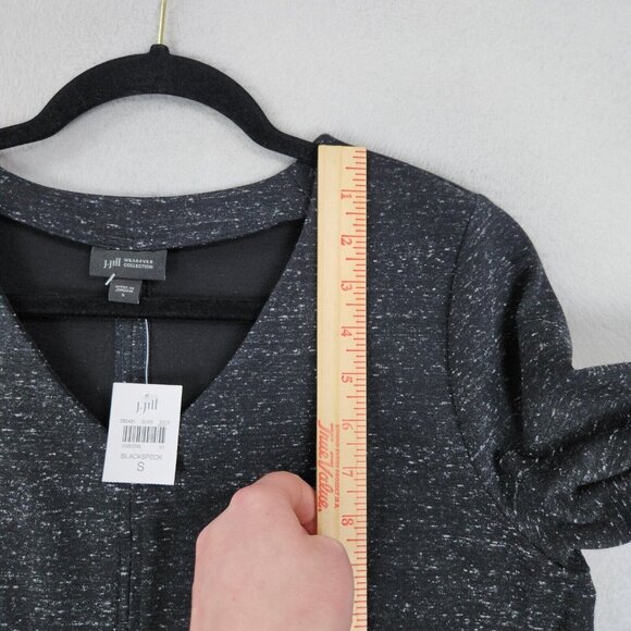 J Jill Shirt Womens Small Gray Long Sleeve Pullover V Neck Wearever Tunic NEW - Picture 4 of 10